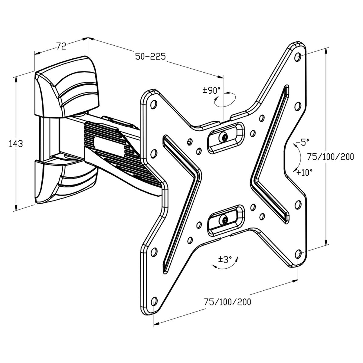 Stalak za TV TM Electron 26"-40" 25 kg
